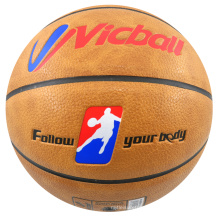 PVC PU laminated  basketball for training indoor ball
